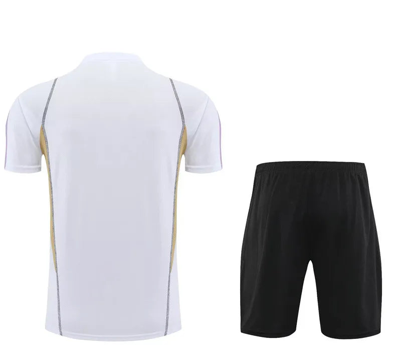 Real Madrid Short Sleeve Set White/Gold 2023-24