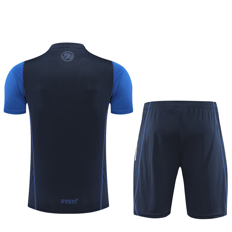 Algeria Short Sleeve Set Navy/Blue 2023-24
