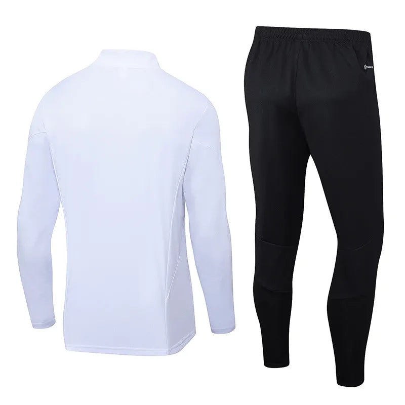 Manchester United Long Sleeve Tracksuit White/Black 2023-24