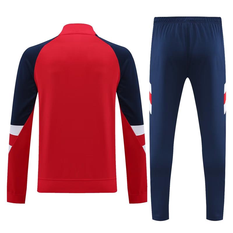 Ajax Long Sleeve Zipped Tracksuit Red/Navy 2023-24