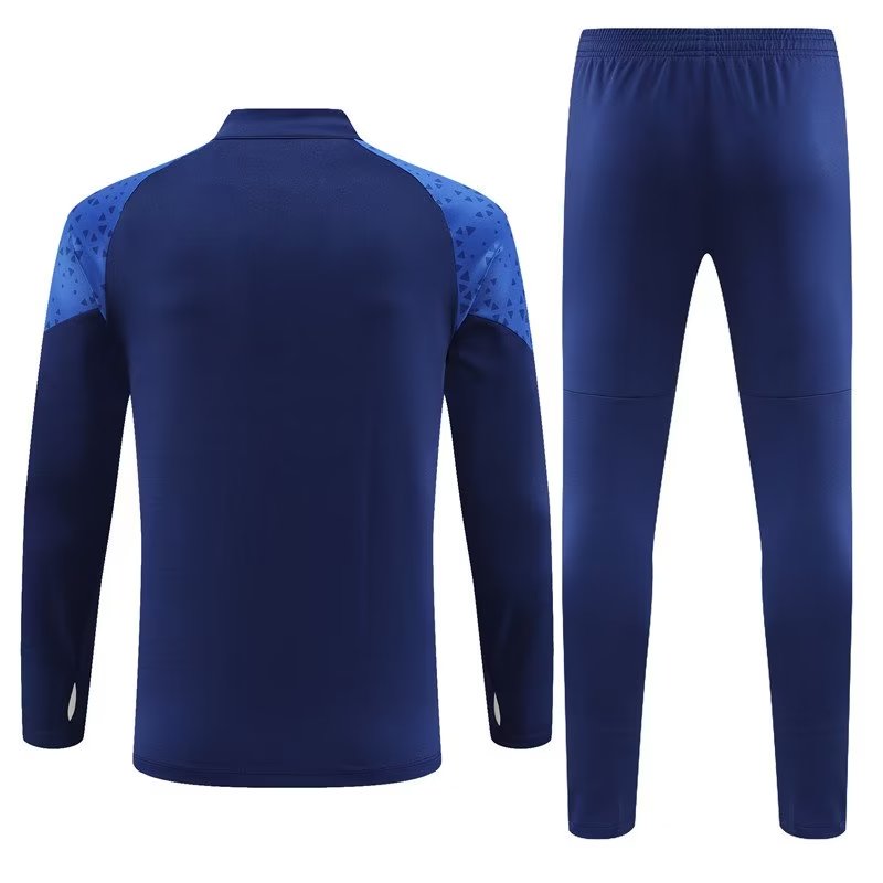 Marseille Long Sleeve Zipped Tracksuit Navy 2023-24
