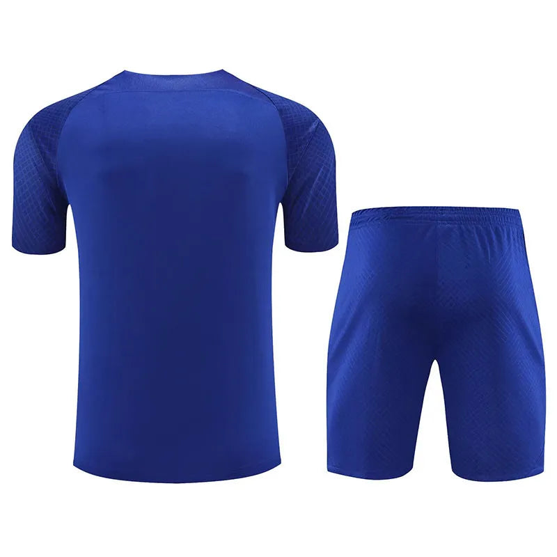 Barcelona Short Sleeve Set Blue 2023-24