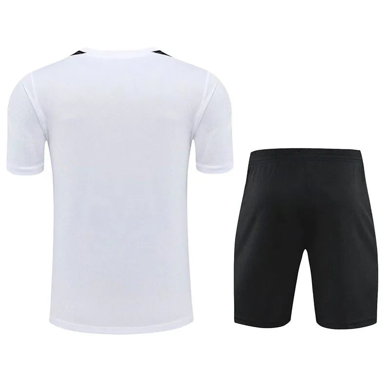 Real Madrid Short Sleeve Set White/Black 2023-24