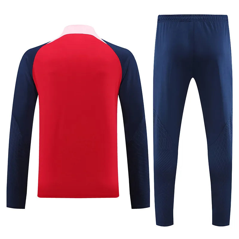 Atletico Madrid Long Sleeve Tracksuit Red/Navy 2023-24