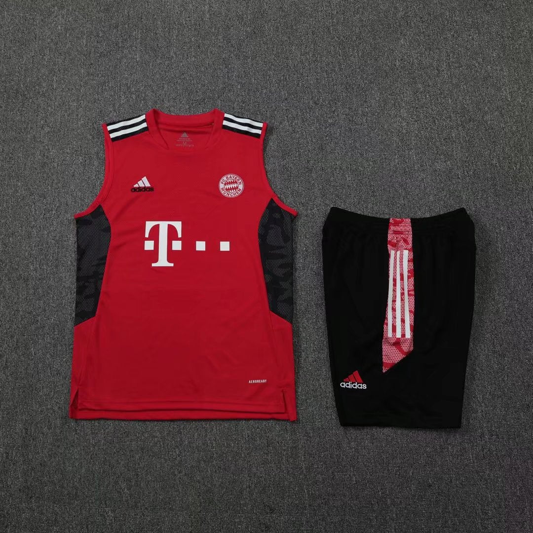 Bayern Munich Vest Set Red/Black 2022-23