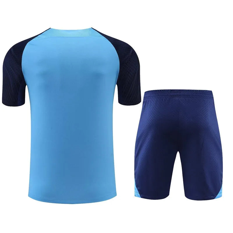 Atletico Madrid Short Sleeve Set Cyan/Navy 2023-24