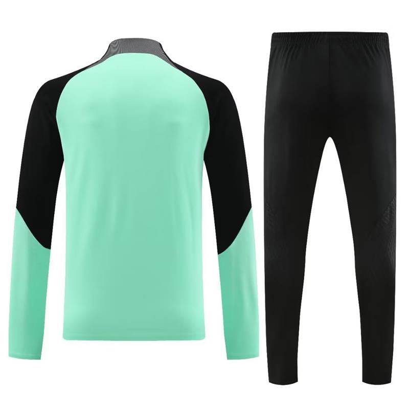 Chelsea Long Sleeve Tracksuit Teal/Black 2023-24