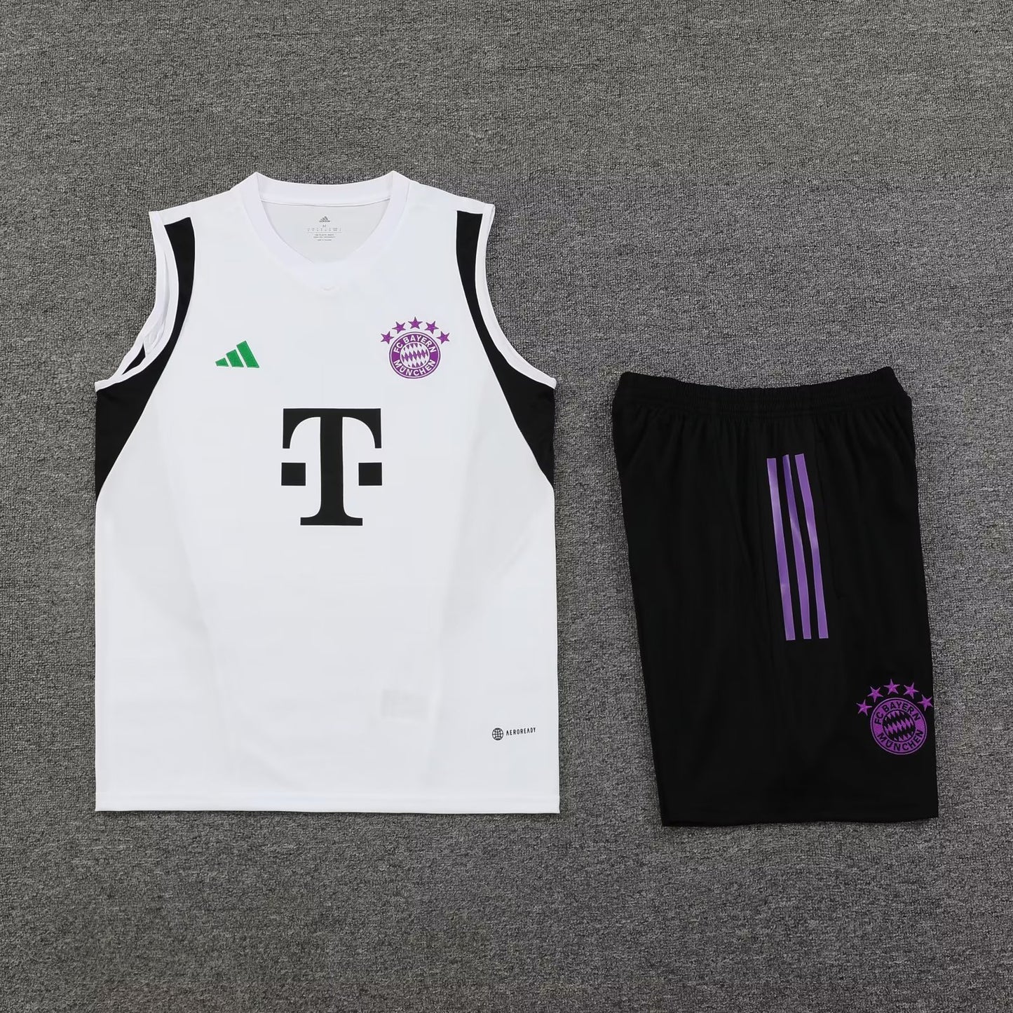 Bayern Munich Vest Set White/Black 2023-24