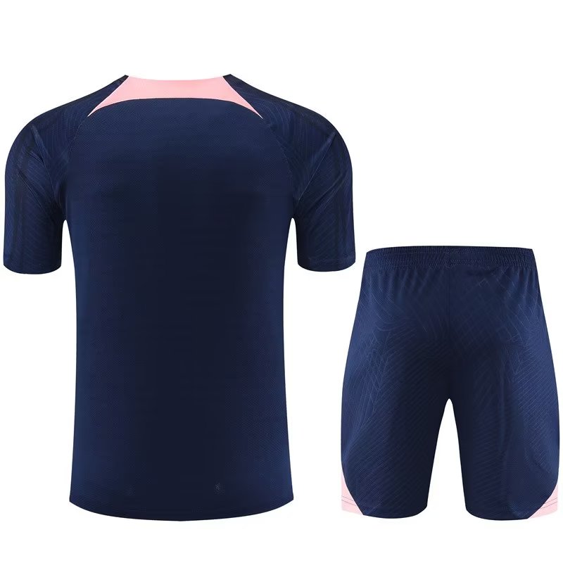 Atletico Madrid Short Sleeve Set Navy/Pink 2023-24