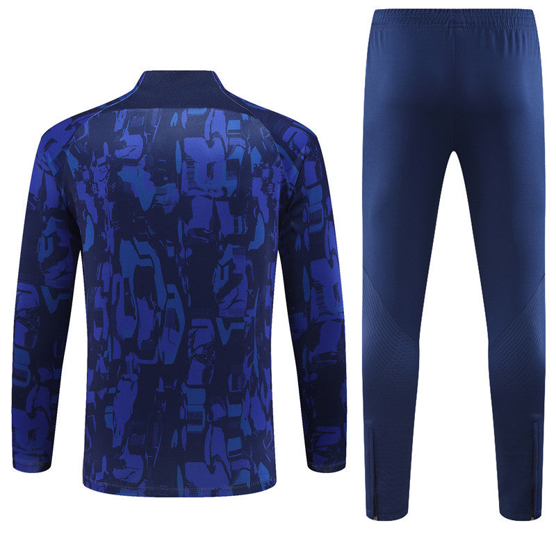 Chelsea Long Sleeve Tracksuit Navy Camo 2023-24