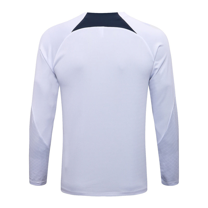 PSG Paris Saint German Long Sleeve Tracksuit White/Blue 2022-23