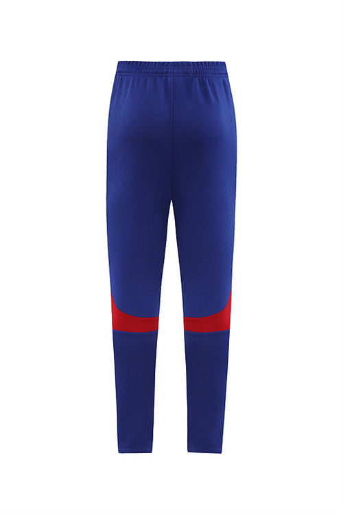 Barcelona Long Sleeve Zipped Tracksuit Red/Blue 2022-23