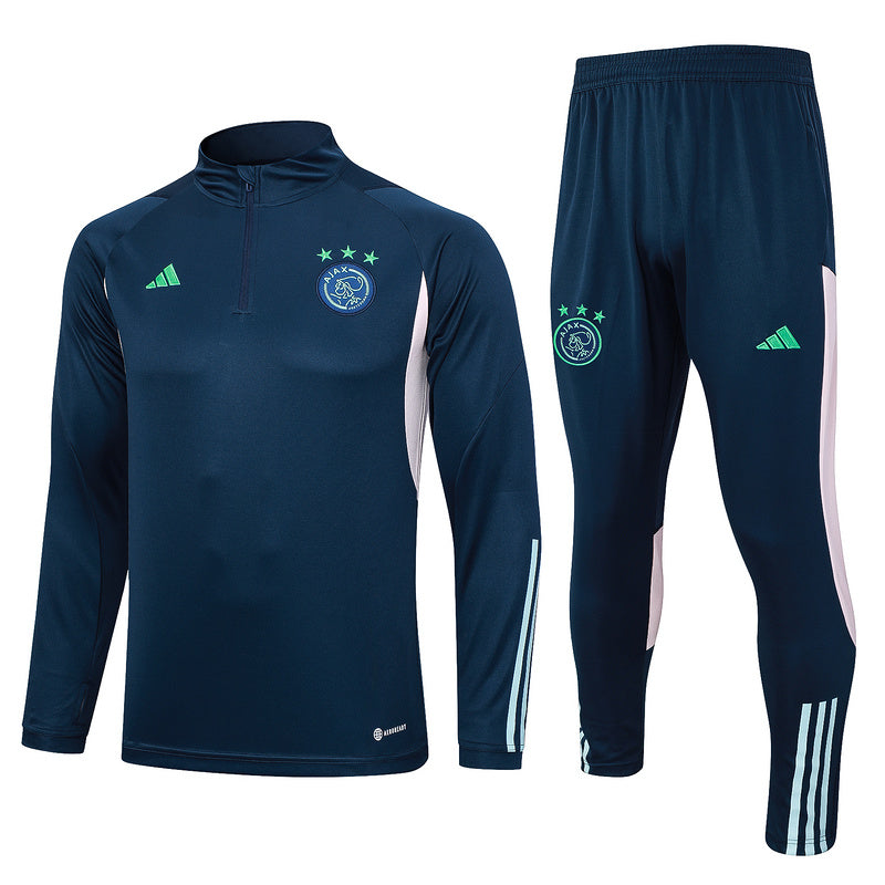 Ajax Long Sleeve Tracksuit Navy 2023-24