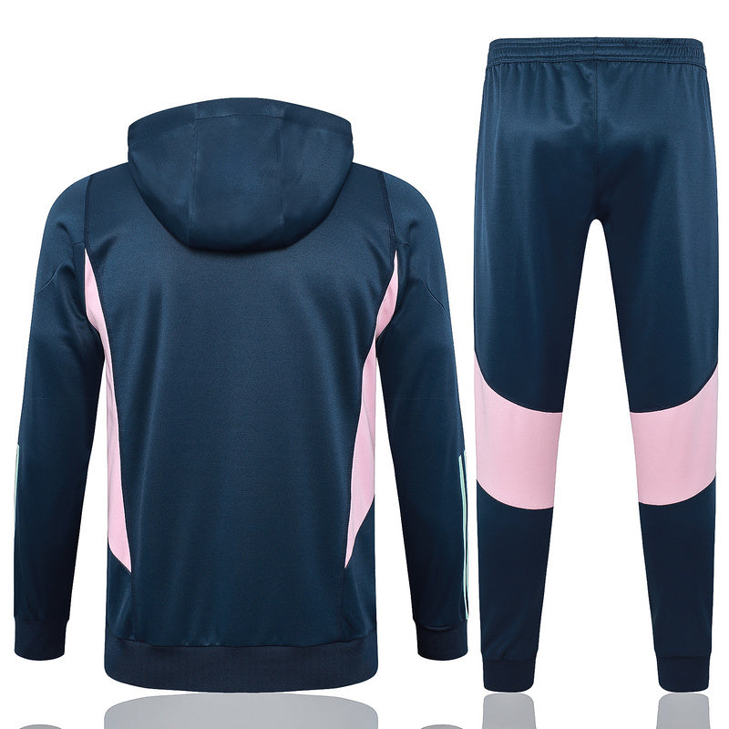 Ajax Long Sleeve Hooded Tracksuit Navy 2023-24
