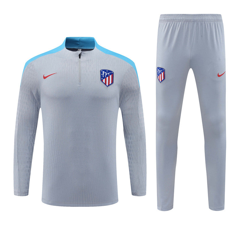 Atletico Madrid Long Sleeve Tracksuit Grey 2024-25