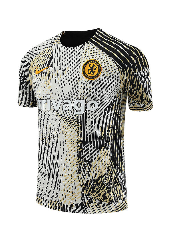 Chelsea Short Sleeve Set White/Black/Gold 2023-24
