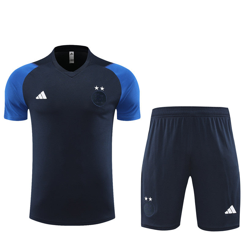 Algeria Short Sleeve Set Navy/Blue 2023-24