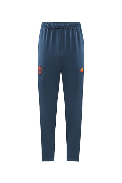 Manchester United Long Sleeve Zipped Tracksuit Blue/Orange 2022-23