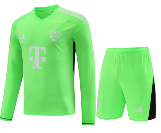 Bayern Munich Long Sleeve Set Lime 2023-24