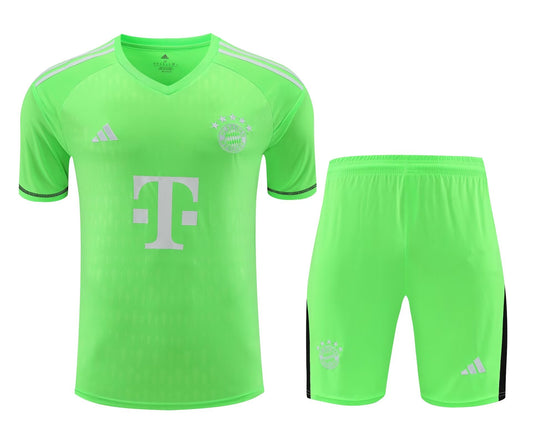 Bayern Munich Short Sleeve Set Lime 2023-24