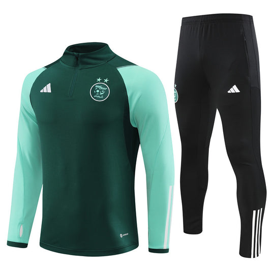 Algeria Long Sleeve Zipped Tracksuit Green 2023-24