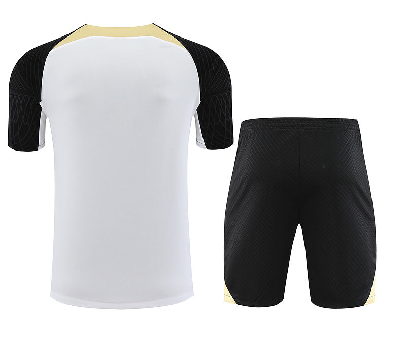 Chelsea Short Sleeve Set White/Black/Gold 2023-24
