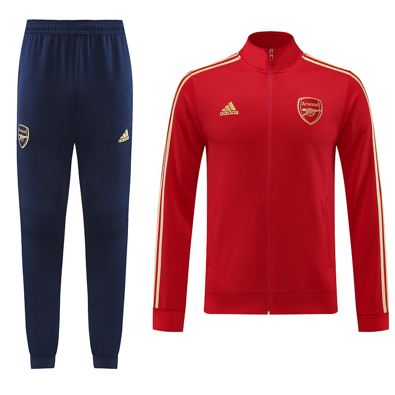 Arsenal Zipped Long Sleeve Tracksuit Red/Navy 2023-24