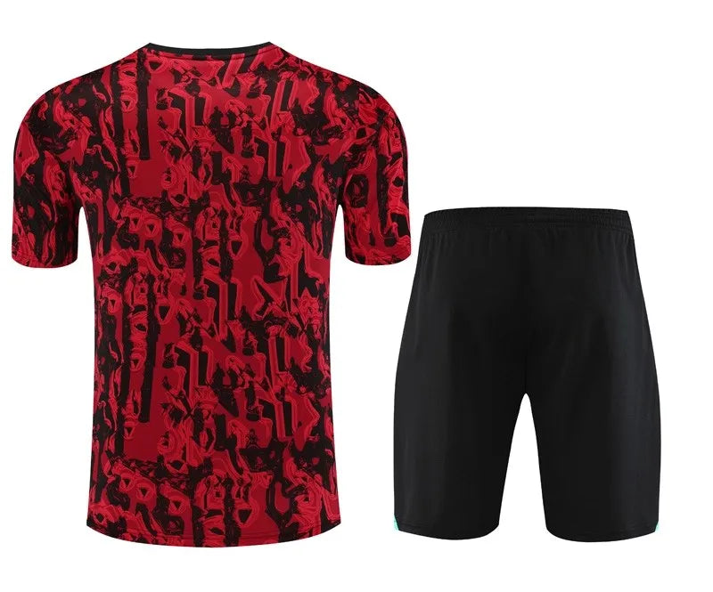 Manchester United Short Sleeve Set Red/Black 2023-24