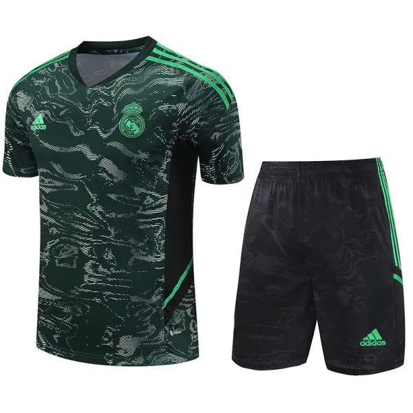 Real Madrid Short Sleeve Set Black/Green 2022-23