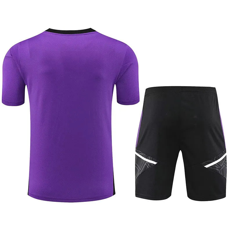 Real Madrid Short Sleeve Set Purple/Black 2023-24