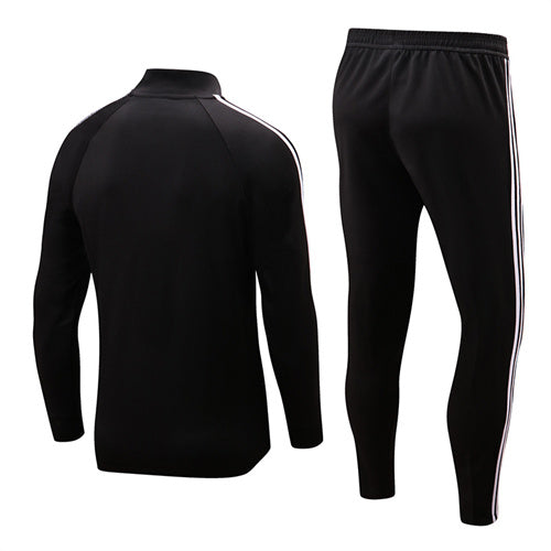 Manchester United Long Sleeve Zipped Tracksuit Black/Black 2022-23