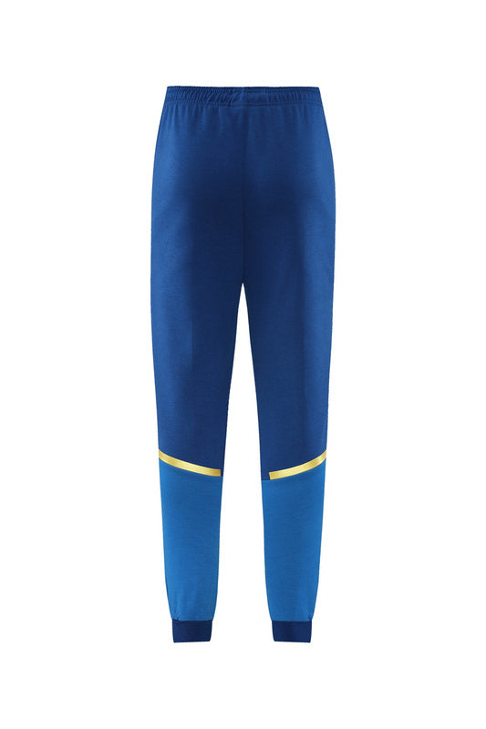 Marseille Long Sleeve Hooded Zipped Tracksuit Blud/Gold 2023-24