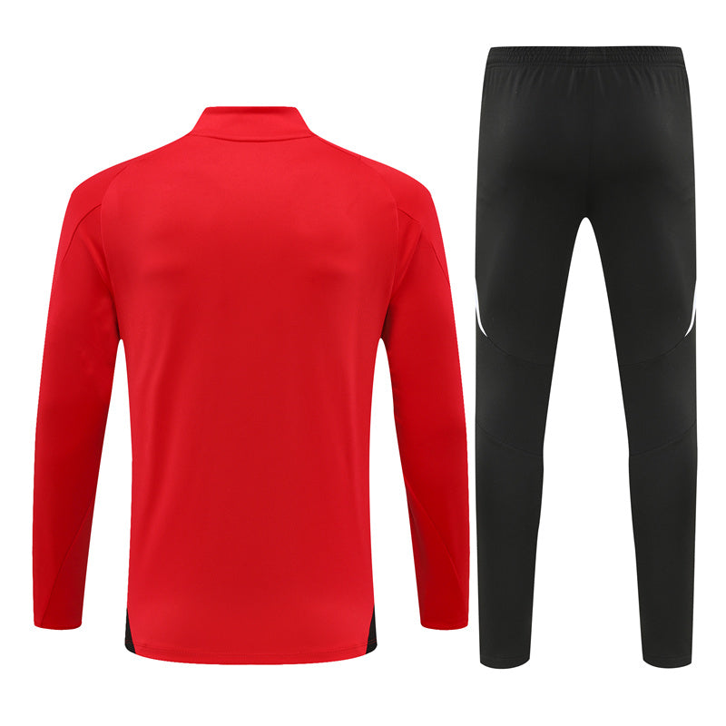 Manchester United Long Sleeve Tracksuit Red/Black 2024-25