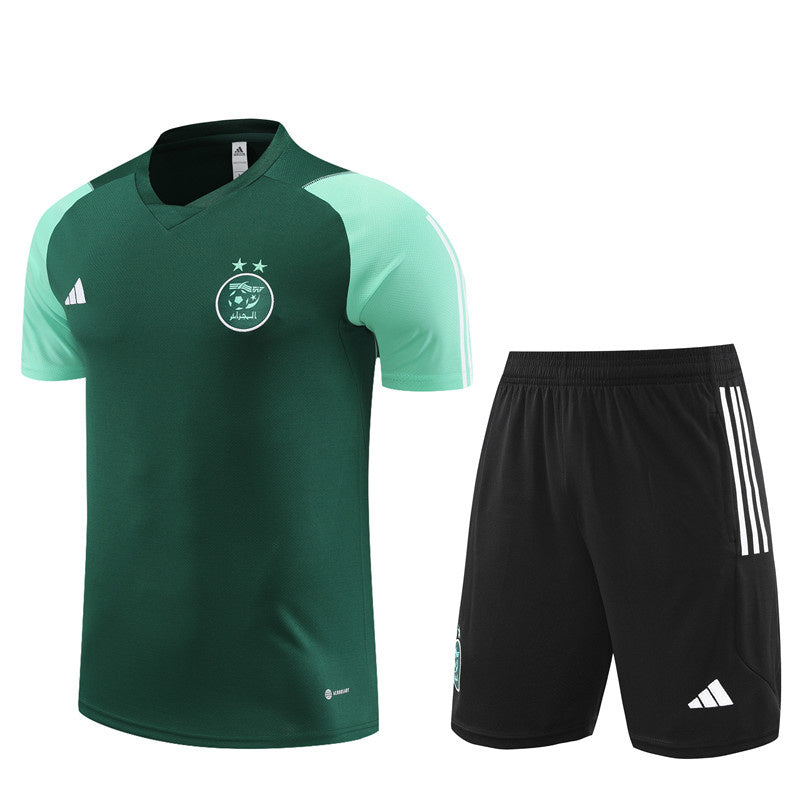 Algeria Short Sleeve Set Green/Black 2023-24