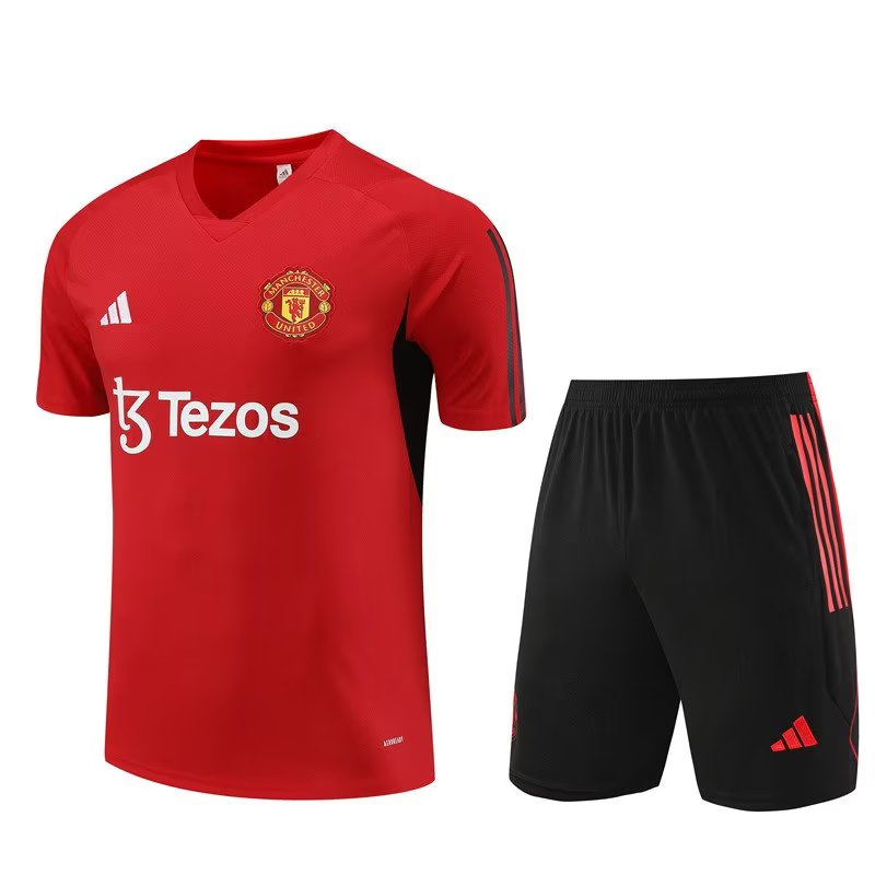Manchester United Short Sleeve Set Red/Black 2023-24