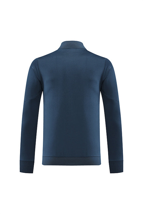 Manchester United Long Sleeve Zipped Tracksuit Blue/Orange 2022-23