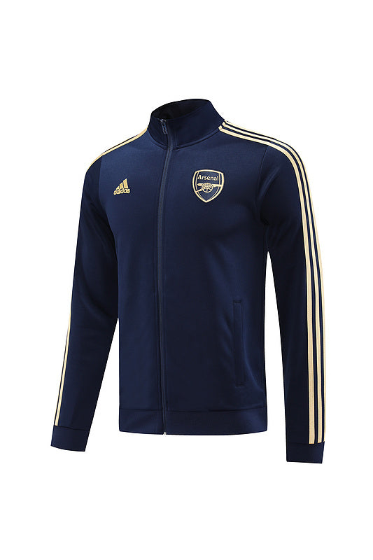 Arsenal Zipped Long Sleeve Tracksuit Navy 2023-24