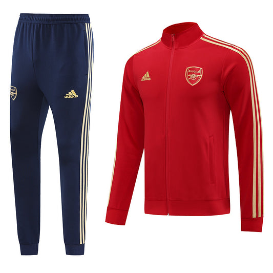 Arsenal Zipped Long Sleeve Tracksuit Red/Navy 2023-24