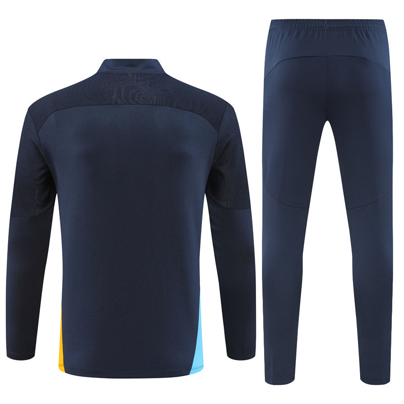 Marseille Long Sleeve Zipped Tracksuit Navy 2024-25