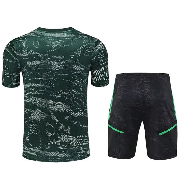 Real Madrid Short Sleeve Set Black/Green 2022-23