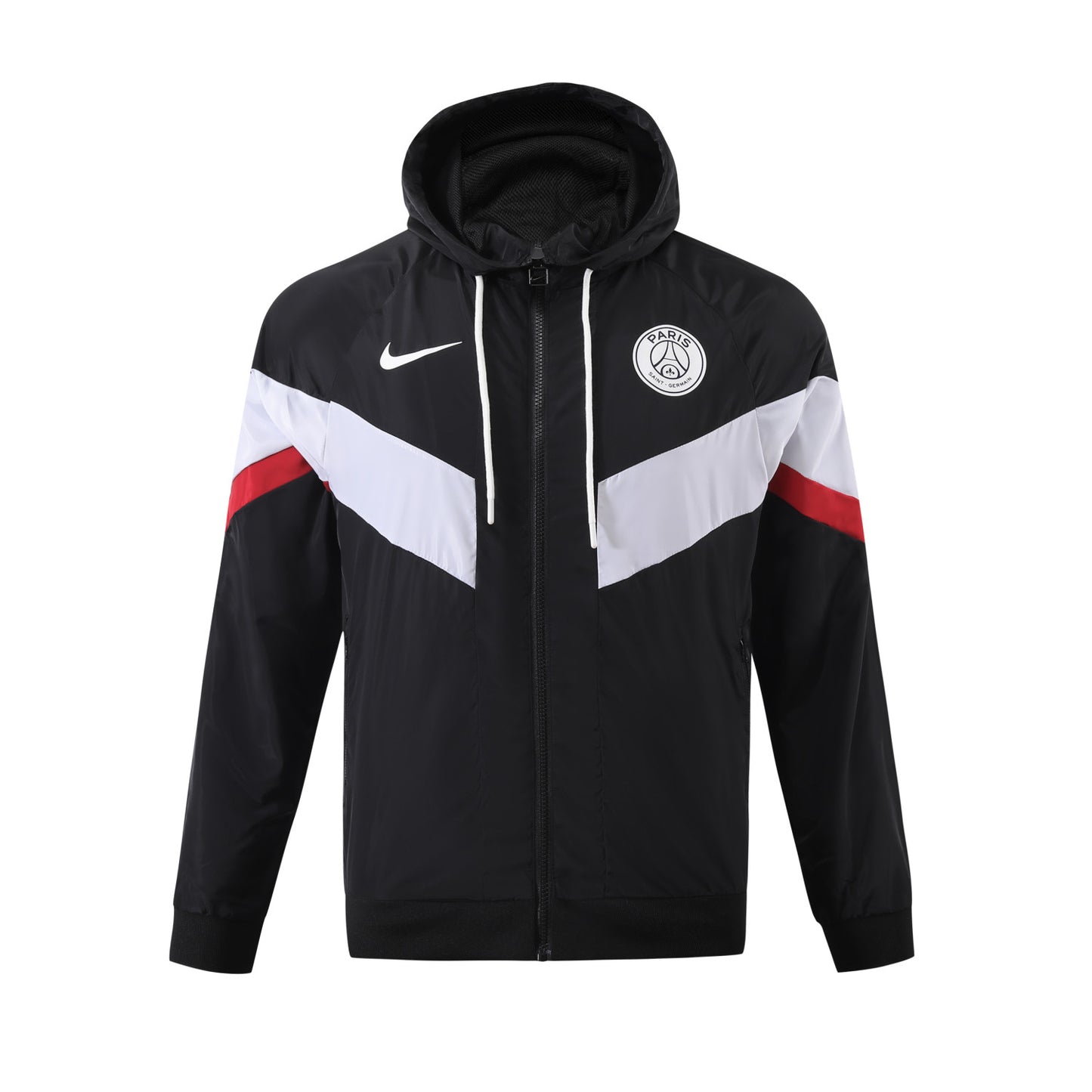 PSG Paris Saint German Windbreaker Jacket Black/White/Red 2023-24