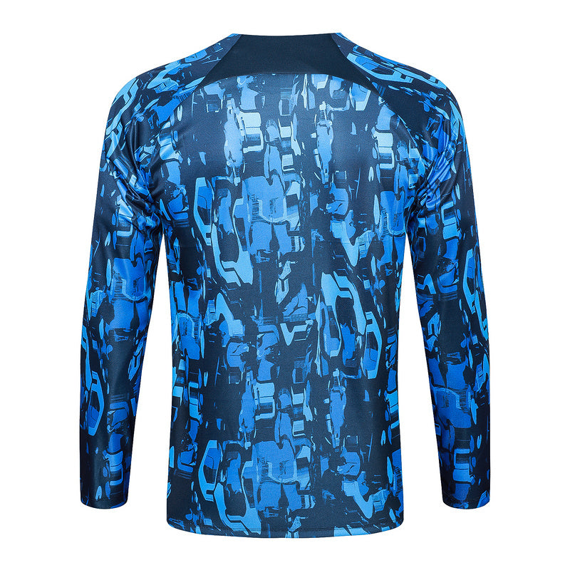 Chelsea Long Sleeve Tracksuit Blue/Navy 2023-24