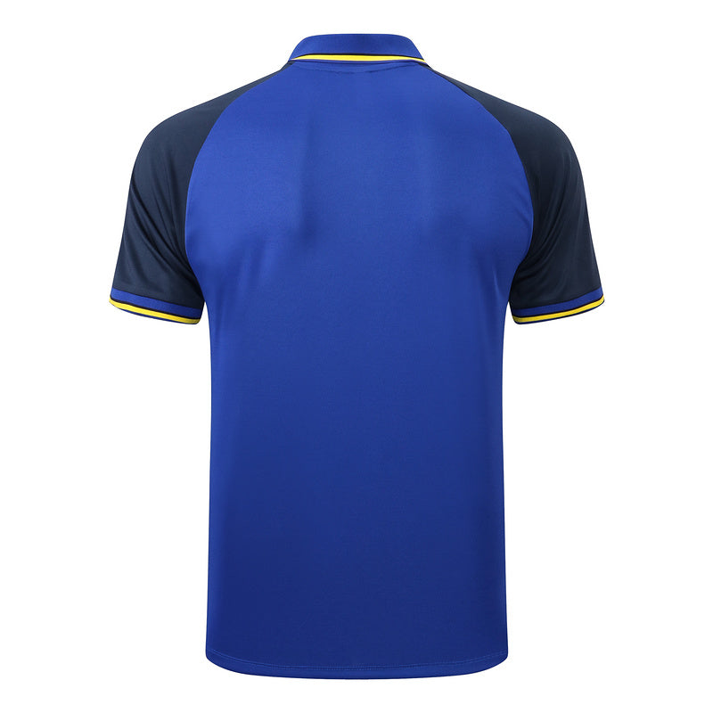 Chelsea Short Sleeve Tracksuit Blue/Black/Orange 2022-23