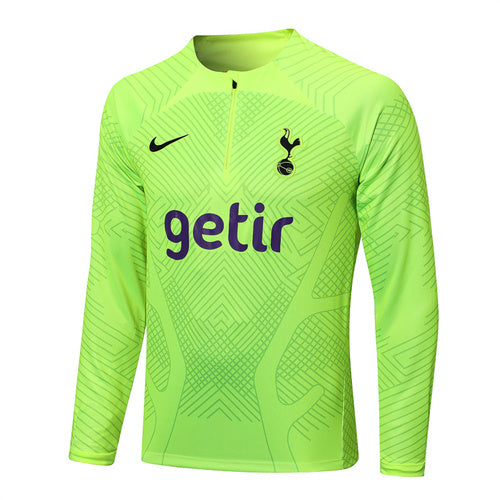Tottenham Hotspur Long Sleeve Tracksuit Lime/Black 2022-23
