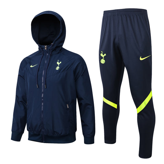 Tottenham Windbreaker Jacket Tracksuit Navy/Neon G015 2022-23