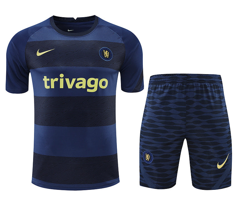 Chelsea Short Sleeve Set Blue/Black  2022-23