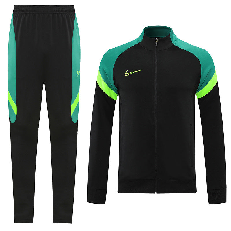 Dri-FIT Zipped Tracksuit Black/Green/Neon