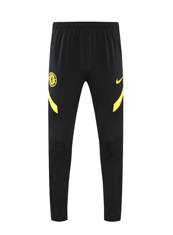 Chelsea Short Sleeve Tracksuit Black/Yellow/Grey 2022-23