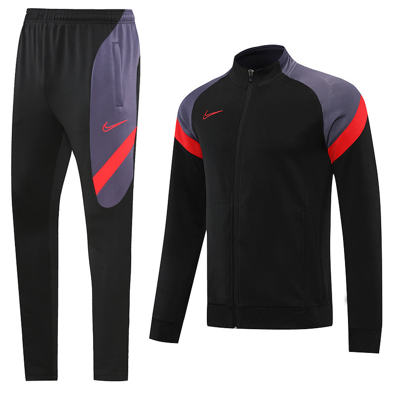 Dri-FIT Zipped Tracksuit Black/Grey/Red