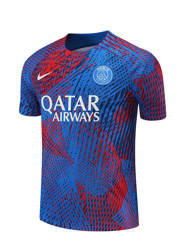 PSG Paris Saint German Short Sleeve Set Blue/Red 2022-23